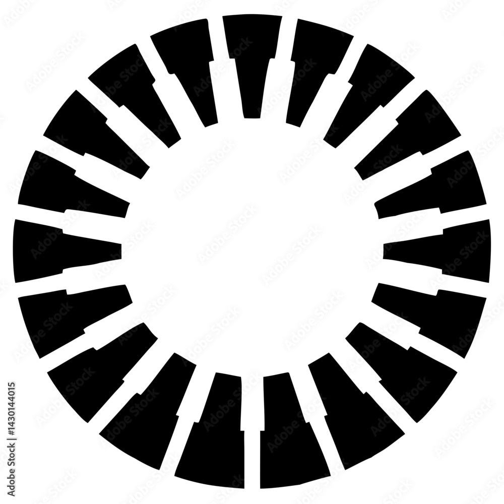 Poster loading spinner motion icon silhouette vector illustration on transparent background png image