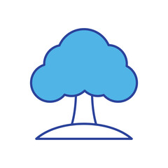 Tree icon vector stock illustration