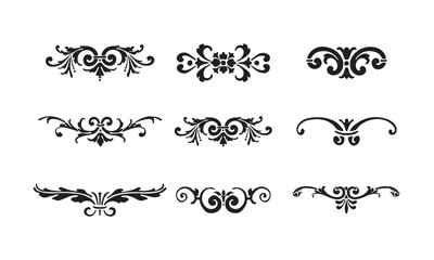 Floral design elements vector illustration eps 10