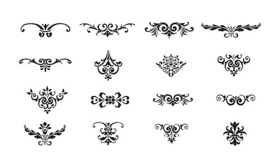 Floral design elements vector illustration eps 10