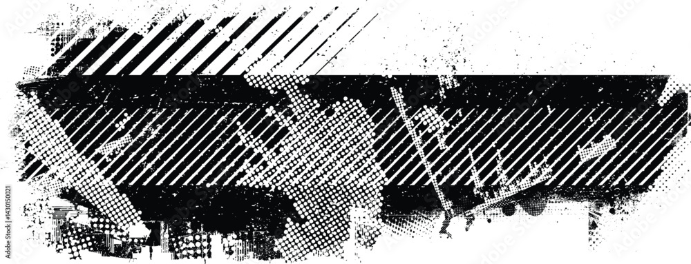 Poster Grunge textured banner with rough edges. Speckled texture. Overlay grunge texture . Simply place texture over any object to create grunge effect . Banner with scratched surface for your design. 