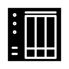 storage device glyph icon