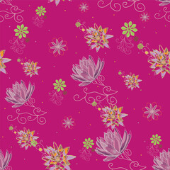 Bold floral  bring a fresh breeze to spring ,flowers spring up everywhere  lift your spirit to new levels., beauty from the Fathers hand.
