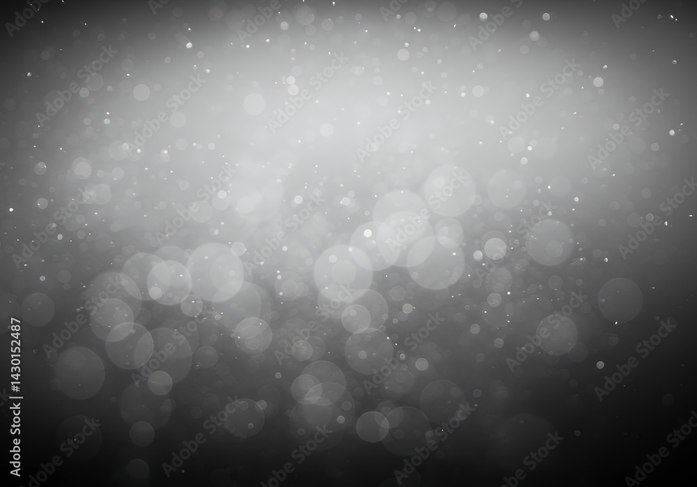 Poster abstract bokeh background with floating light particles and gradient effect