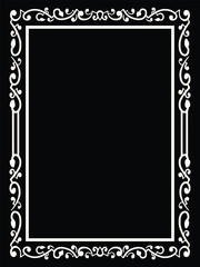 Luxury Outline Ornament Frame in Vector Format