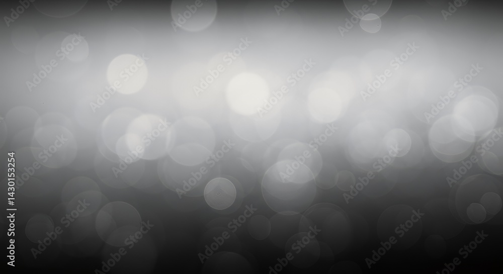 Poster abstract blurred bokeh background with glowing circles and light