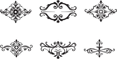 A set of elements, symbols, ornaments, mandalas. Hand drawn vector illustration