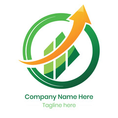 Finance logo Vector illustration