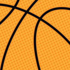 Orange dotted basketball design
