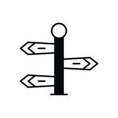 Directions  icon vector stock illustration
