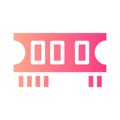 random access memory gradient icon