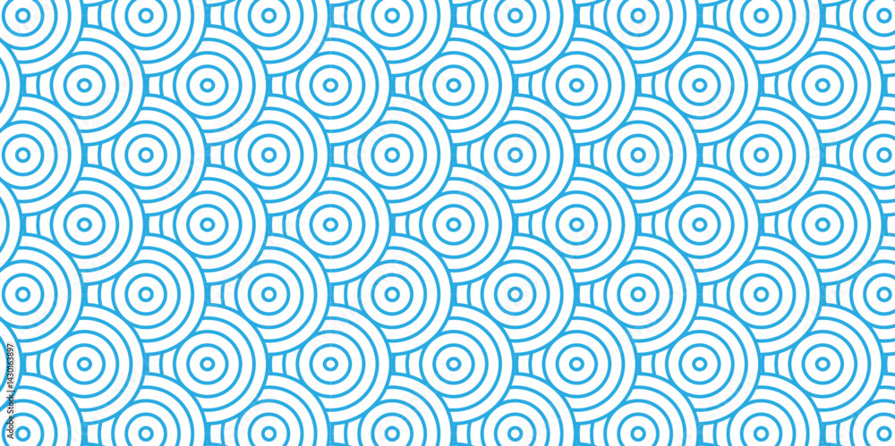 Poster overlapping pattern minimal diamond geometric waves spiral transparent and abstract circle wave line