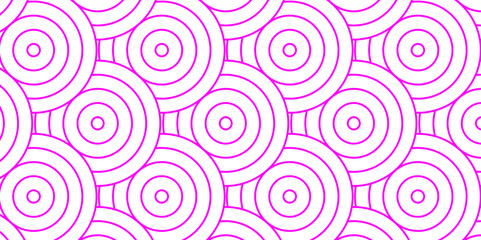 Overlapping Pattern Minimal diamond geometric waves spiral transparent and abstract circle wave line. pink seamless tile stripe geometric create retro square line pattern background.