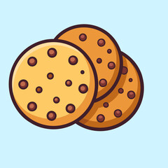 vector illustration of cookies