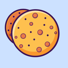vector illustration of cookies
