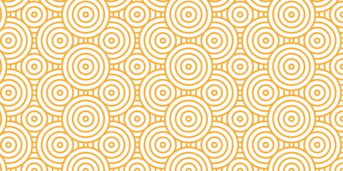 Overlapping Pattern Minimal diamond geometric waves spiral transparent and abstract circle wave line. orange seamless tile stripe geometric create retro square line backdrop pattern background.