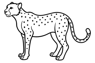 Minimalist Cheetah Sketch