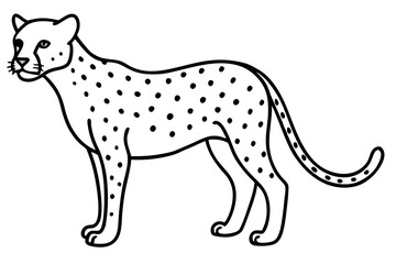Minimalist Cheetah Sketch