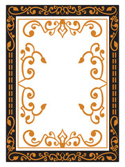 Wedding Border Elements with Ornamental Frames