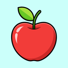 vector illustration of apple
