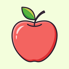vector illustration of apple
