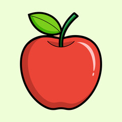 vector illustration of apple