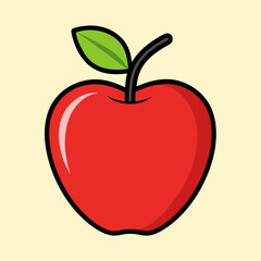 vector illustration of apple