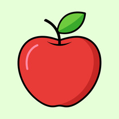 vector illustration of apple