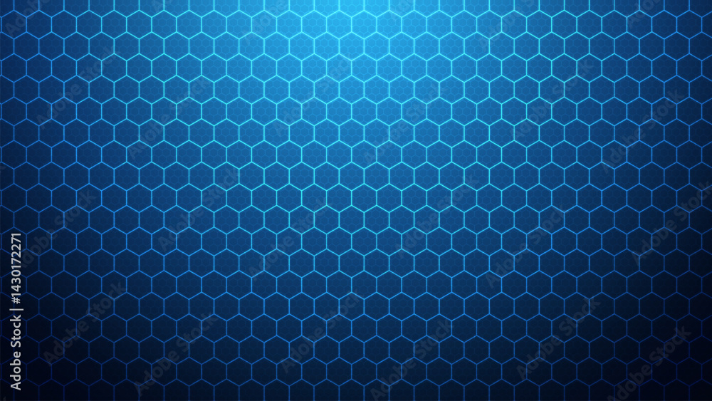 Poster hexagonal gaming honeycomb abstract background. hexagon technology futuristic dark vector abstract b