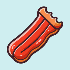 vector illustration of a bbq ribs