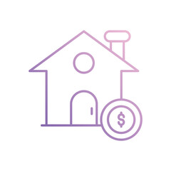 Property Investment icon vector stock illustration