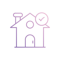 Mortgage Approval icon vector stock illustration