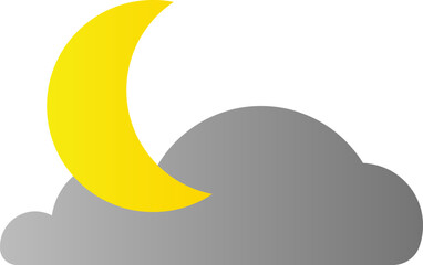 weather icon in flat style. cloud icon. Vector illustration