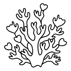 Whimsical Heart and Reef Line Design