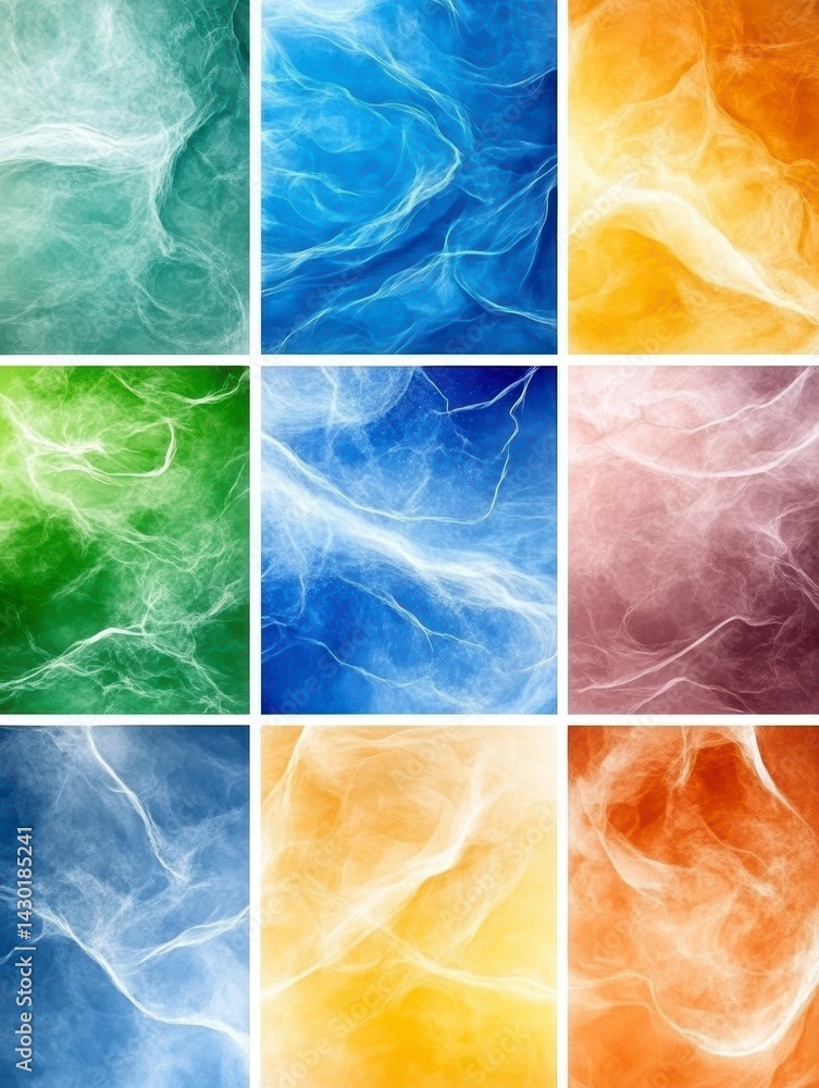 Aufkleber dynamic abstract colorful backgrounds digital art visual design creative environment aesthetic viewp
