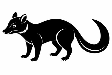 civet sihouette black vector