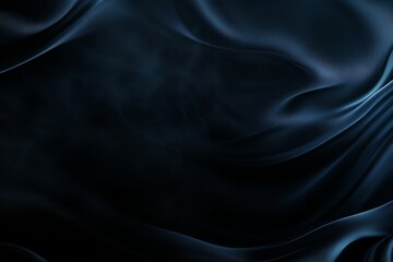 Fototapeta premium Abstract black wave pattern features elegant curves on a dark background, providing a sophisticated texture with ample copy space for various design uses