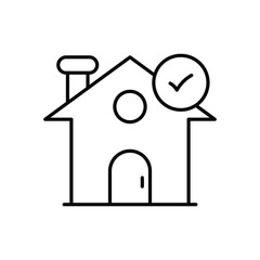 Mortgage Approval icon vector stock illustration
