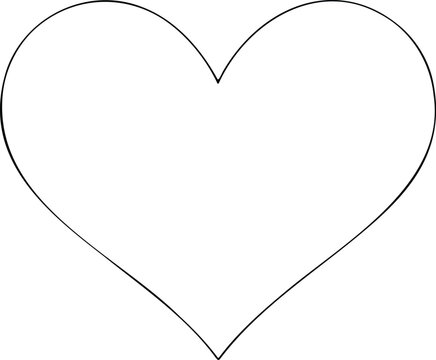 Love Heart Shape Design Vector Illustration Clipart Eps