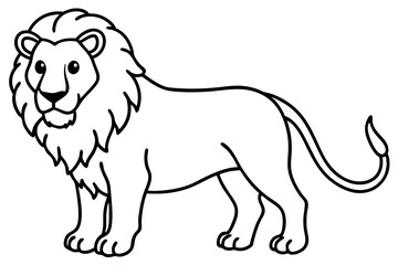 Minimalist Lion Vector