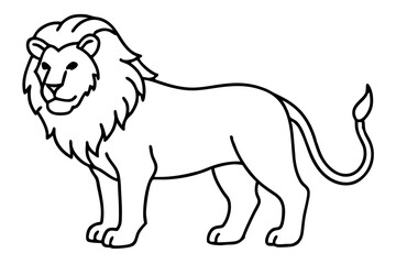 Minimalist Lion Vector