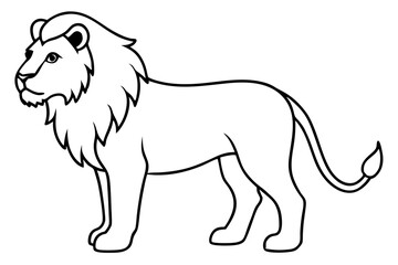Minimalist Lion Vector