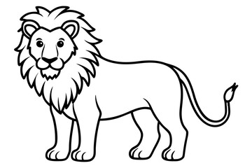 Minimalist Lion Vector