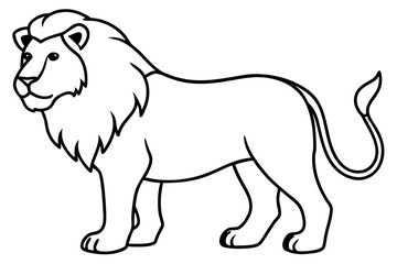 Minimalist Lion Vector