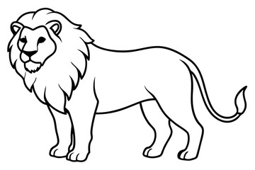 Minimalist Lion Vector