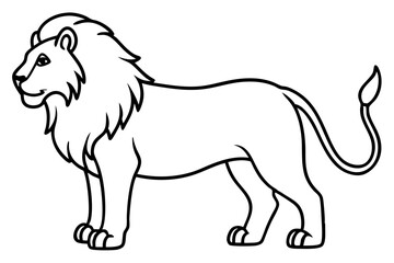 Minimalist Lion Vector