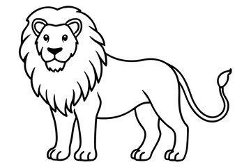 Minimalist Lion Vector
