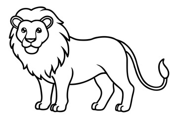 Minimalist Lion Vector