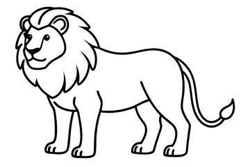 Minimalist Lion Vector