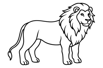 Minimalist Lion Vector